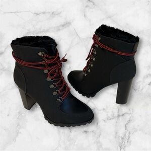 Fur top booties (boots)